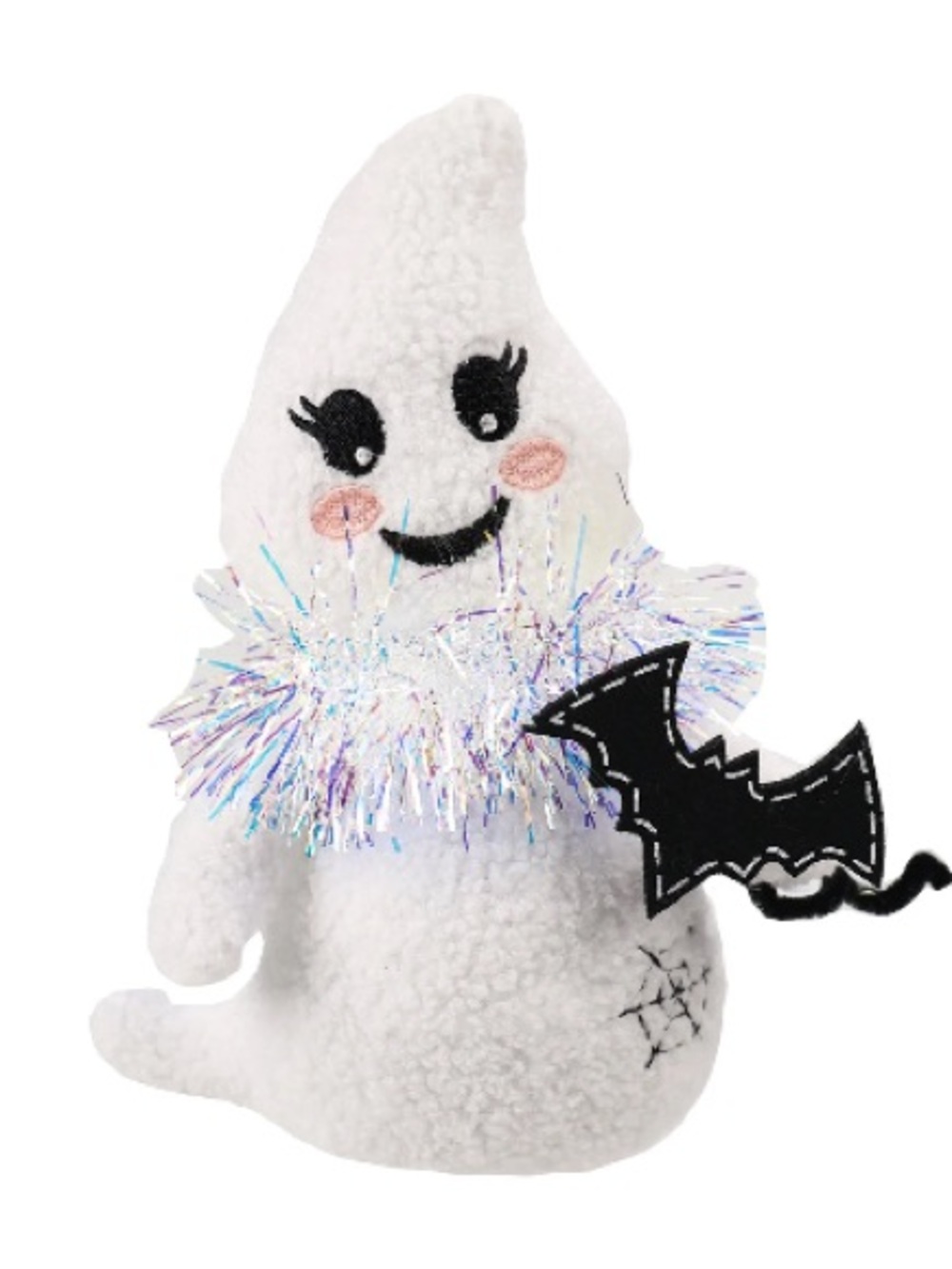 🎃👻 B&G Sullivan Ghost Door Stopper Decor w/ Tinsel Collar 🏠✨